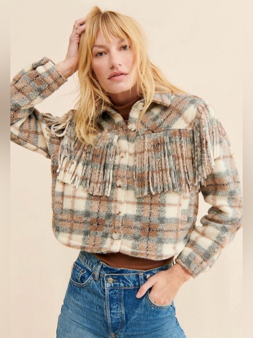 Blank NYC Fringe Jacket - very good condition